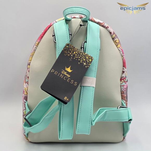 Loungefly Disney Chibi Princess Ariel Jasmine Belle Snow White Mini Backpack Bag - Picture 5 of 5
